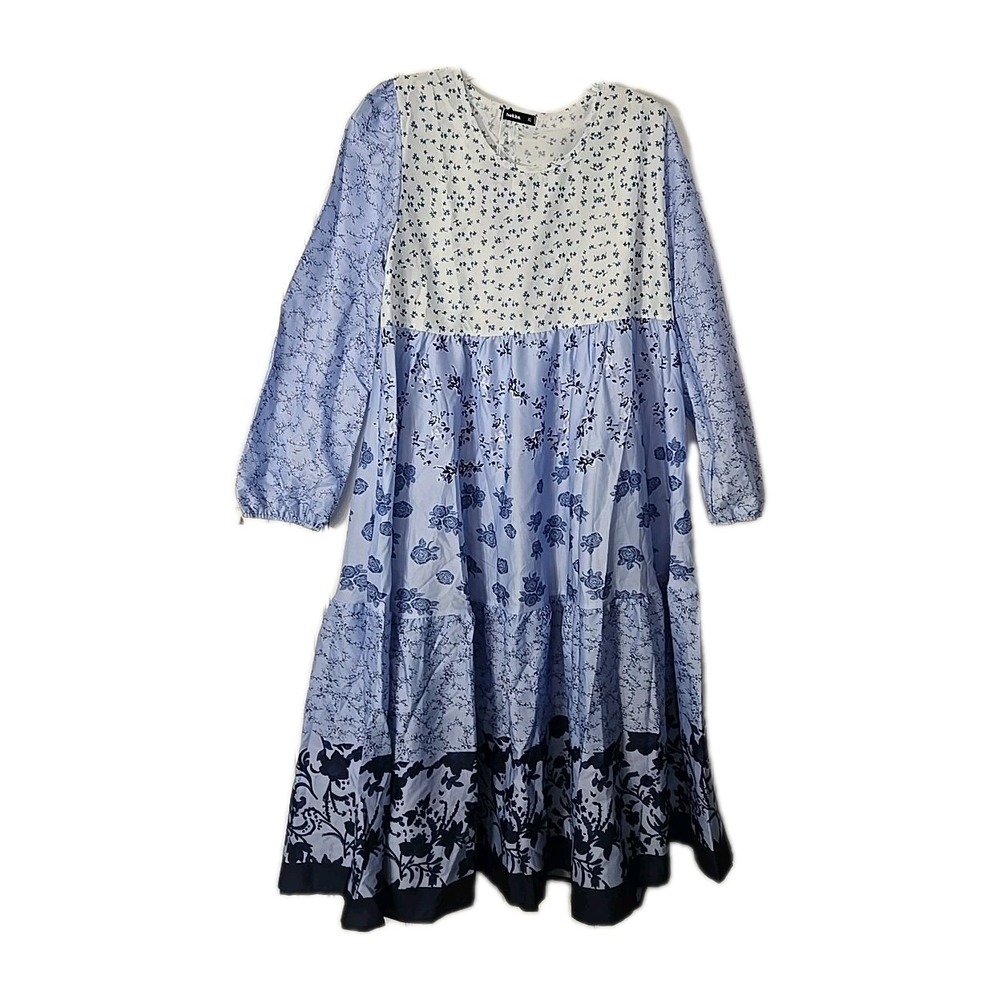 Hekka Womans Long Sleeve Dress Size XL Midi NWTs